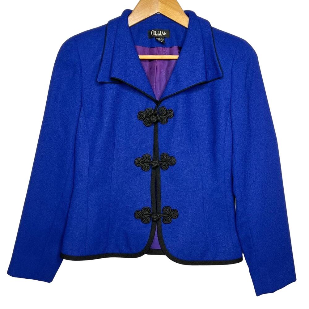 Vintage Gillian Petites Royal Blue Blazer 6